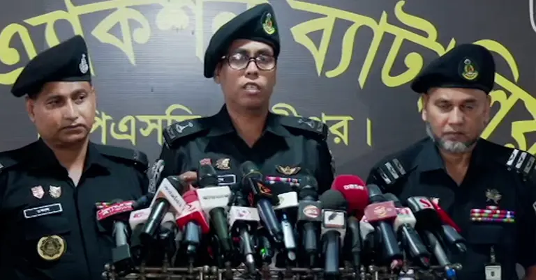 র‍্যাবের সংবাদ সম্মেলন
